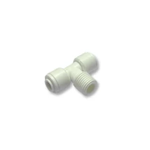Gyors csatlakozó szimmetrikus menetes "T" idom 1/4" menet x 1/4" csővezeték x 1/4" csővezeték (16)