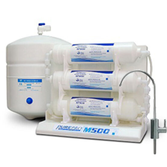 PurePro M500P beépíthető ozmózis víztisztító nyomásfokozóval